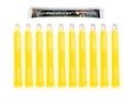 Cyalume Snaplight 6" 12-Hour Lightsticks – Yellow (Pack of 10)