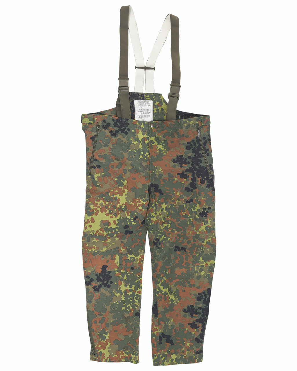 GERMAN FLECKTARN CAMO WET WEATHER PANTS USED