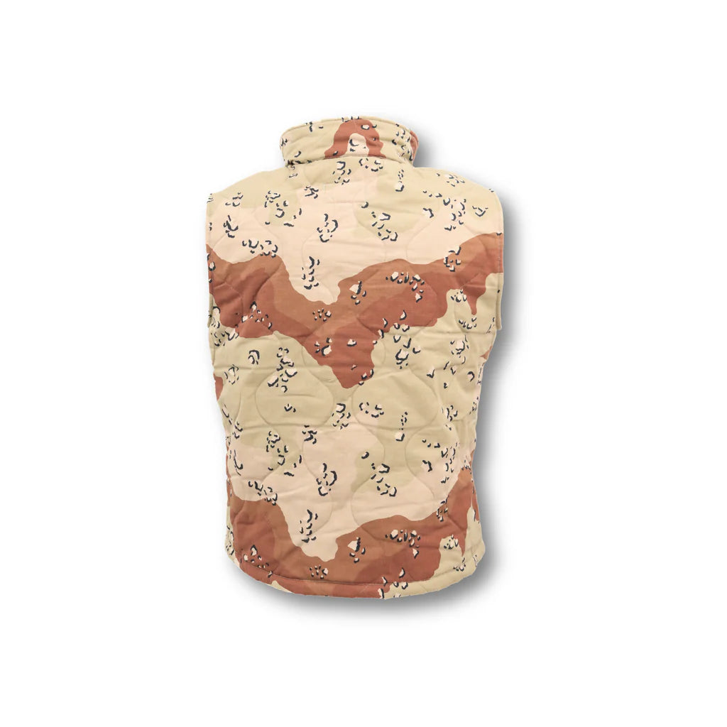 Lightweight NyCo Ripstop Vest with Fleece Lining "Chocolate chip desert camo"
