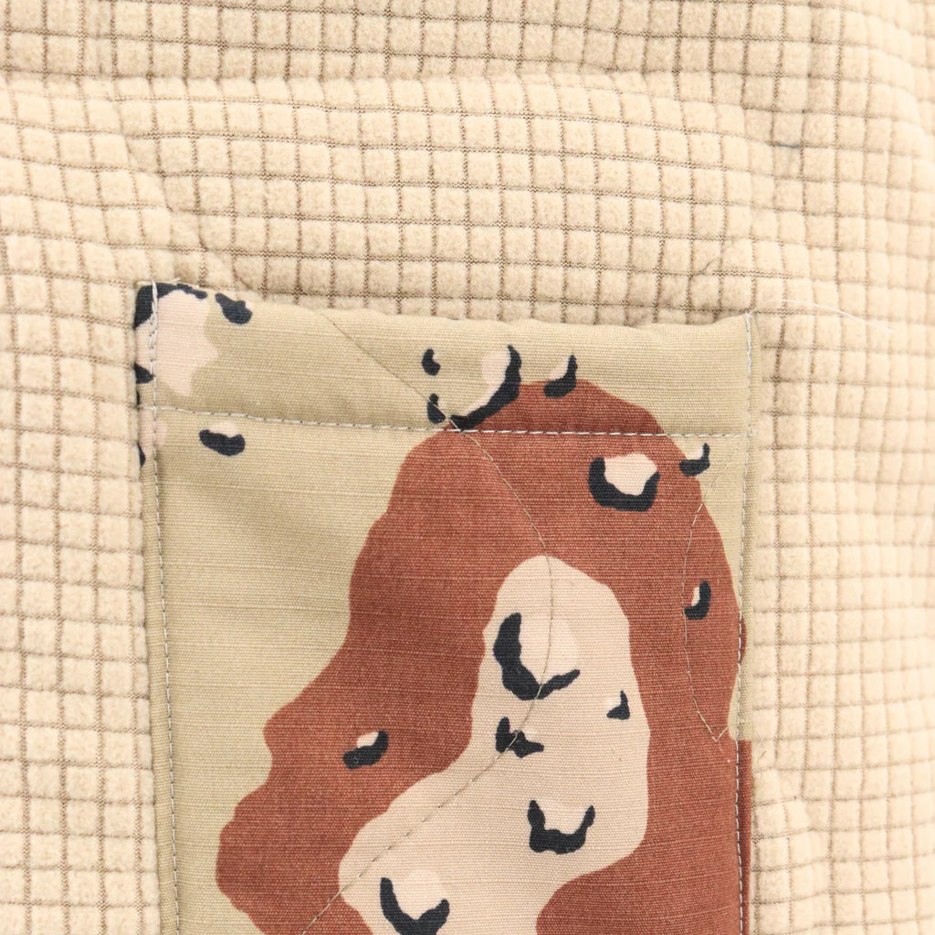 Lightweight NyCo Ripstop Vest with Fleece Lining "Chocolate chip desert camo"