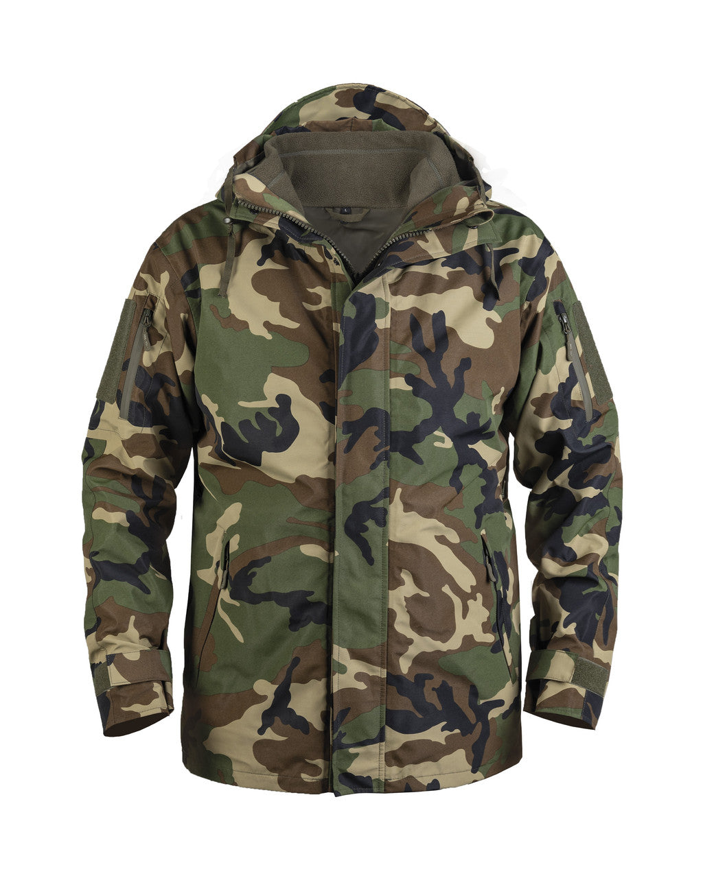 MIL-TEC® WOODLAND GEN.II TRILAM WET WEATHER JACKET W/FLEECE LINER